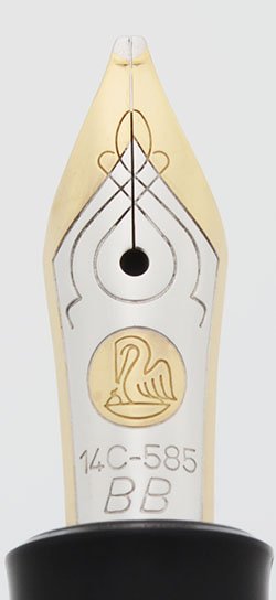 Pelikan M400 Fountain Pen - Old Style (1995), Blue Striped, 14k